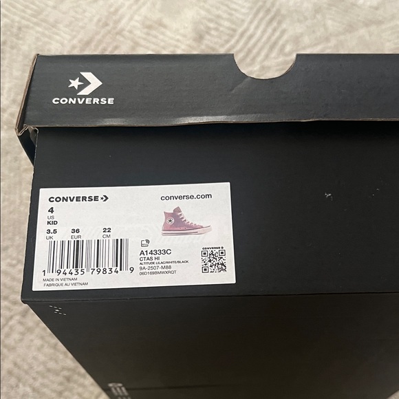 Women/GS Converse CTAS High Top Altitude Lilac Sneakers - Picture 6 of 6